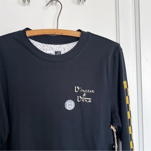 VANS x Van Gogh Museum • Skull Tee long sleeve shirt black yellow limited ed - Picture 5 of 16